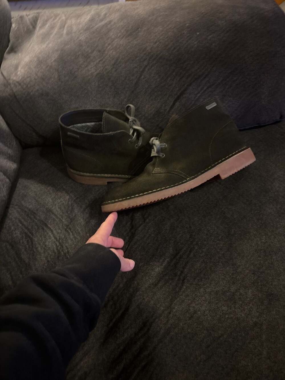 Clarks Originals Men's Desert Boot GTX Gore-Tex Loden Green Suede